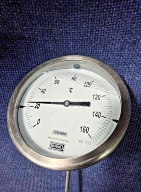 TEMA Model TB 910 0-160Deg Filled 1690954 SS Adjustable Face