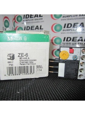 Relé De Sobrecarga Moeller ZE-6 4-6 Amp AC-15 240V - Nuevo