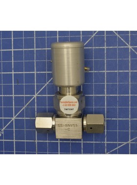 SS-BNV51-C / 316L SS 高纯黄色密封阀门,1-4 英寸 女性VCR/SWAG