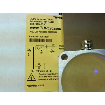 Sensor De Proximidad Turck NI20-Q50-ADZ30X2-B3131/S34 426529