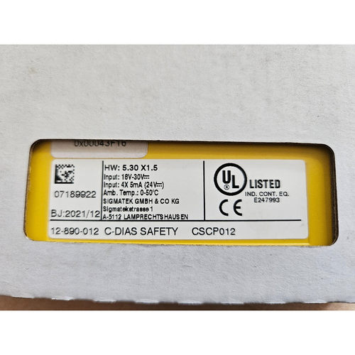 SIGMATEK 12-890-012 CSCP012 NEU