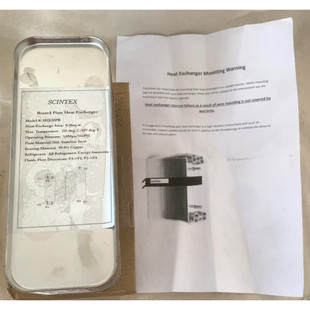 Heat Exchanger Scintex SHE30PB Plate Model Brazed