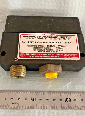 MAXIMATOR Pneumatic Pressure Switch VP16.08.4.01 NO - Adjust
