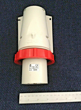 Industrial Male Wall Plug - Cekon 15384. 63A 5 Pole 3P+N+E.