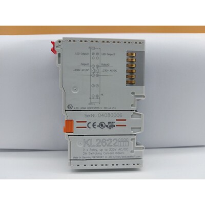 BECKHOFF KL2622 2-channel relay output terminal, potential-f