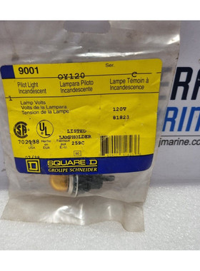 Square D 9001 Pilot Light Incandescent OY120 Lampara Ser.C