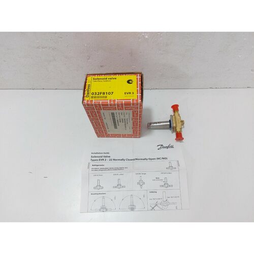 Danfoss 032F8107 Solenoid Valve 1/4in Flare / 6,00mm