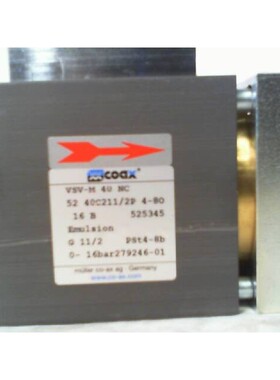 Muller/Coax VSV-M 40 NC Coaxial Valve 52 40C211/2P 4-80