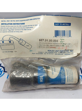 SUPCO HS6 Hard Start Solid State Relay And Capacitor 277 VAC