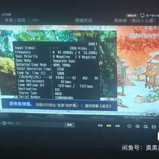 爱普生CB2065投影仪使用时间200多个小时