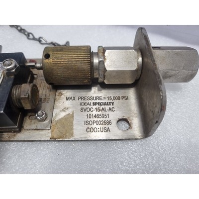 Vanne De Sécurité à Surpression SVOC-15-AL-AC 15.000Psi