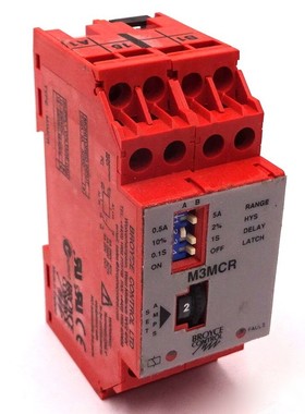 Monitoring Relay M3MCR Broyce Control 230VAC 629-847 *Used*