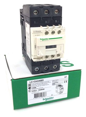 Contactor LC1D40ABD Schneider 18.5kW 24VDC 940848 LC1D40A-BD