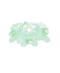 买2送1!琉璃花朵编织戒指swingset同款进口米珠琉璃水晶戒指