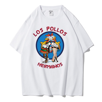 美剧绝命毒师老白短袖男士