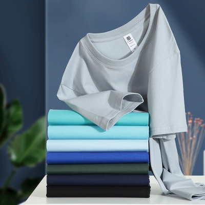 重磅短袖上衣纯棉舒适