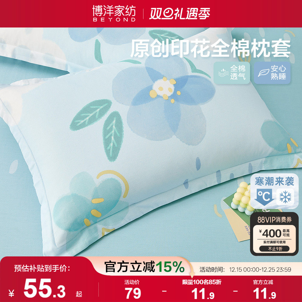 纺全枕套博洋棉48cmx74cm