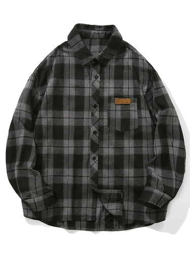 Ретро рубашка для отдыха, оверсайз, в американском стиле