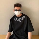 Tide, летняя трендовая брендовая футболка с коротким рукавом в стиле хип-хоп, круглый воротник, оверсайз, короткий рукав