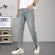 修身 男士 2025新款 装 牛仔裤 子浅蓝文艺男裤 薄款 小脚休闲九分裤 夏季