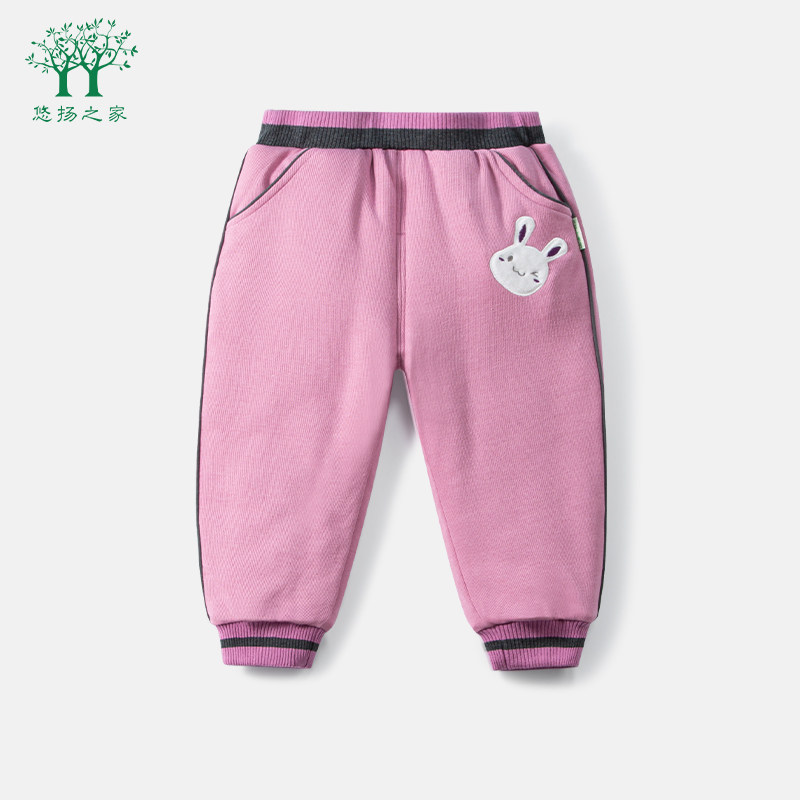 女宝宝夹棉加厚棉裤一条过冬女童冬装裤子小童秋冬保暖裤婴儿裤子,童装/婴儿装/亲子装,裤子,淘宝优惠券,粉丝福利购,淘宝优惠卷