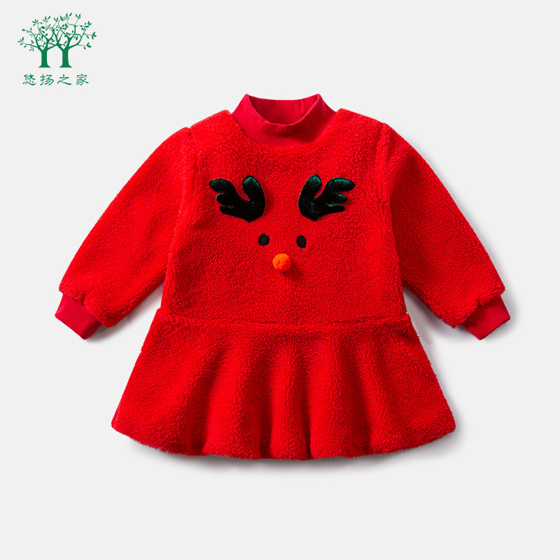 2022新款女宝宝冬装加厚连衣裙女童秋冬裙子儿童女小童冬季公主裙,童装/婴儿装/亲子装,连衣裙,淘宝优惠券,粉丝福利购,淘宝优惠卷