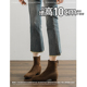 不累脚 内增高10CM绒面短靴女2025冬后拉链小个子瘦瘦靴时装 靴