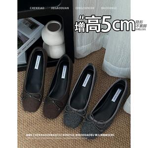 隐形内增高5CM玛丽珍单鞋