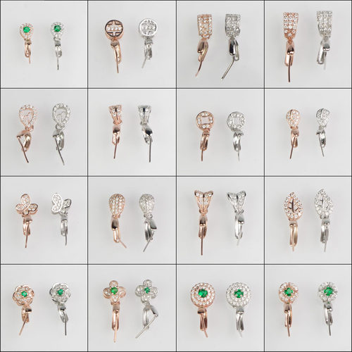 翡翠瓜子扣项链扣琥珀蜜蜡卡扣