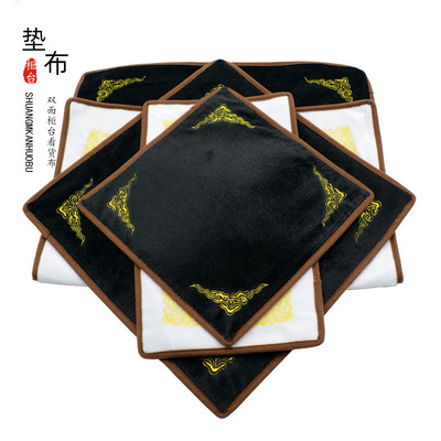 翡翠珠宝玉器展示布首饰长毛绒布黑白两面绒拍照背景布看货摄影布