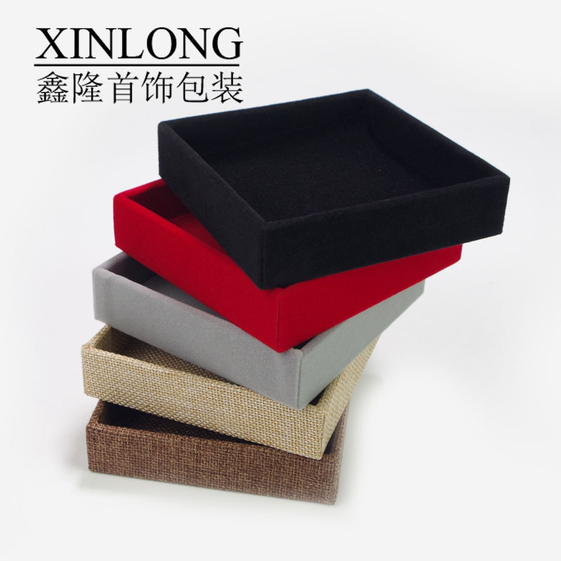 麻布展示盘手镯散珠玉器翡翠绒布