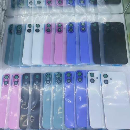 适用于16 plus 16pro max后盖玻璃带镜片焊好相框 分体带支架后盖