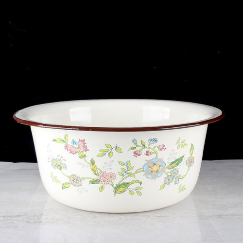 单个老式搪瓷盆凉菜沙拉厨房家用