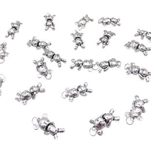 S925银吊坠铃铛拖鞋宫铃福袋铃铛五角星福袋银球吊坠男女DIY配件