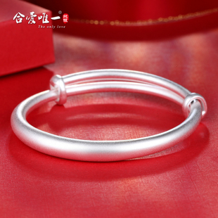 单只宝宝9999纯银手镯脚环祥云祥瑞婴儿童银锁小孩子满月百日男女