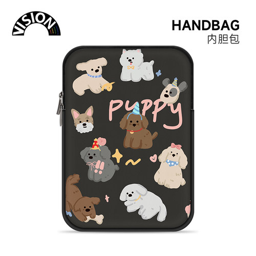 V-SION可爱小狗插画电脑内胆包