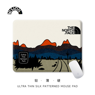 VISION原创插画硬质鼠标垫可爱女护手腕小号便携电脑办公室防滑垫