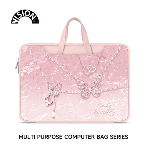 原创插画笔记本重磅电脑包防水