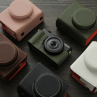 适用索尼ZV1F相机套zv1m2皮套全包单肩斜跨荔枝纹