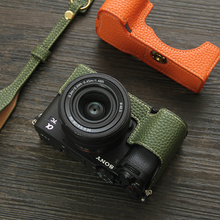 zv1m2 ZVE10m2 适用索尼A7CR相机套A7C2皮套A7M4半套底座A7R5