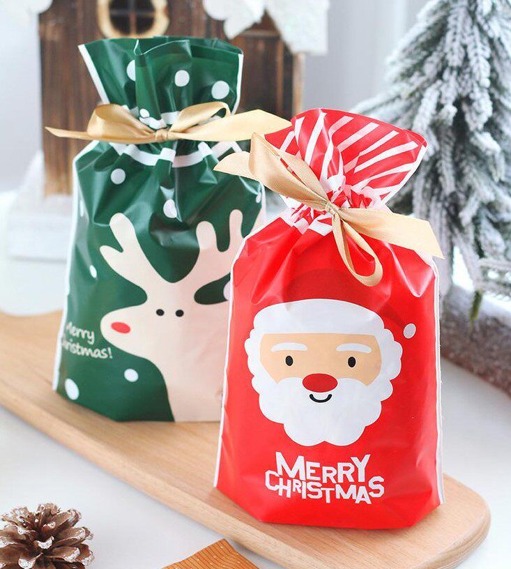 candy cookies gift bags with ribbon baking package wedding