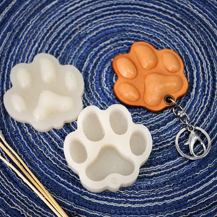 DIY手工皮具皮革植鞣革塑型模具猫爪钥匙扣定型模具狗爪挂件包邮