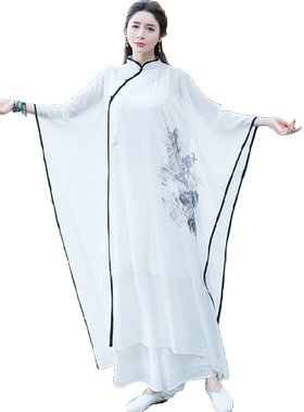 复古佛系雪纺改良版时尚少女衣服