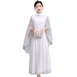 汉服女夏季仙气中国风唐装旗袍改良版连衣裙禅服茶服仙气飘逸长裙