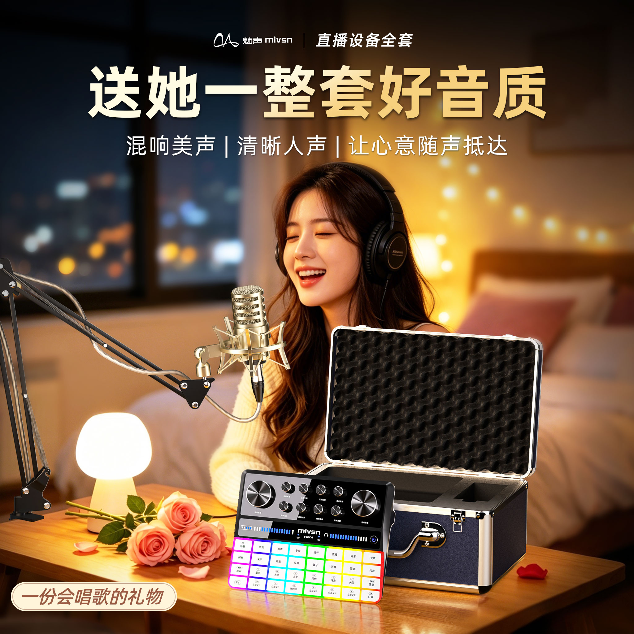 魅声G9手机电脑通用户外直播设备