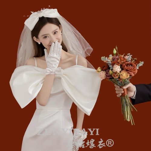 新娘求婚结婚头纱尊怡嫁衣