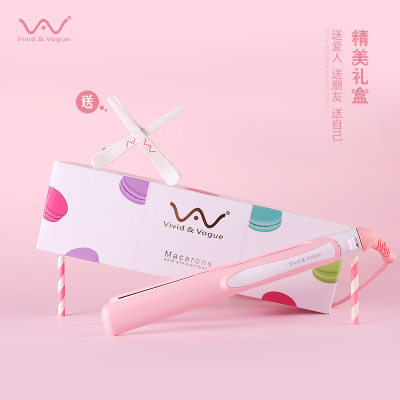 Vivid&Vogue唯戈短中长发拉直内扣负离子护发直卷两用直发器夹板