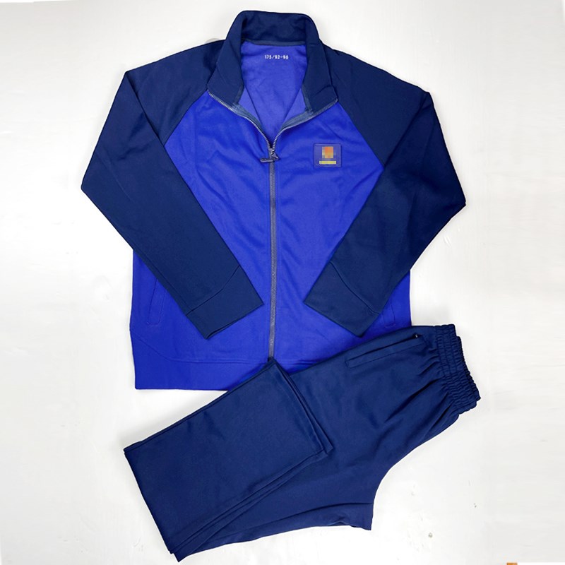 新式消防春秋长袖体能训练服套装军迷速干男士运动火焰蓝色作训.