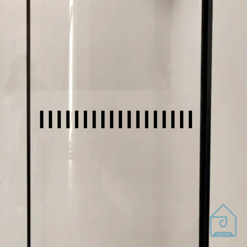 玻璃门防撞贴纸腰线简约家用厨房阳台办公室推拉门移门装饰贴画