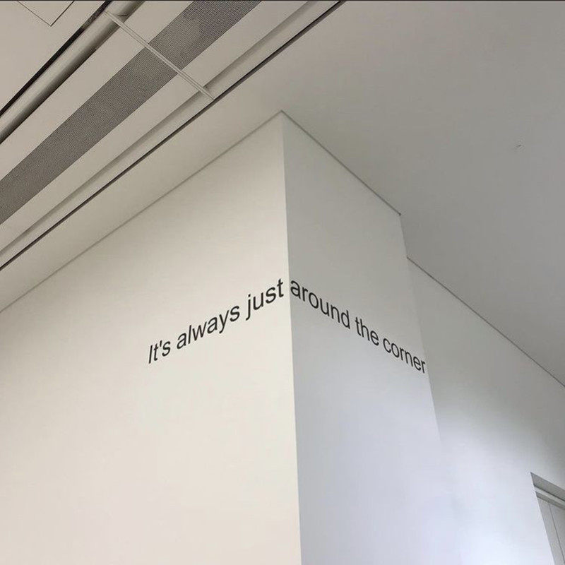 柒页 ins英文句子 服装店工作室装饰 超有氛围感的拍照背景墙贴纸